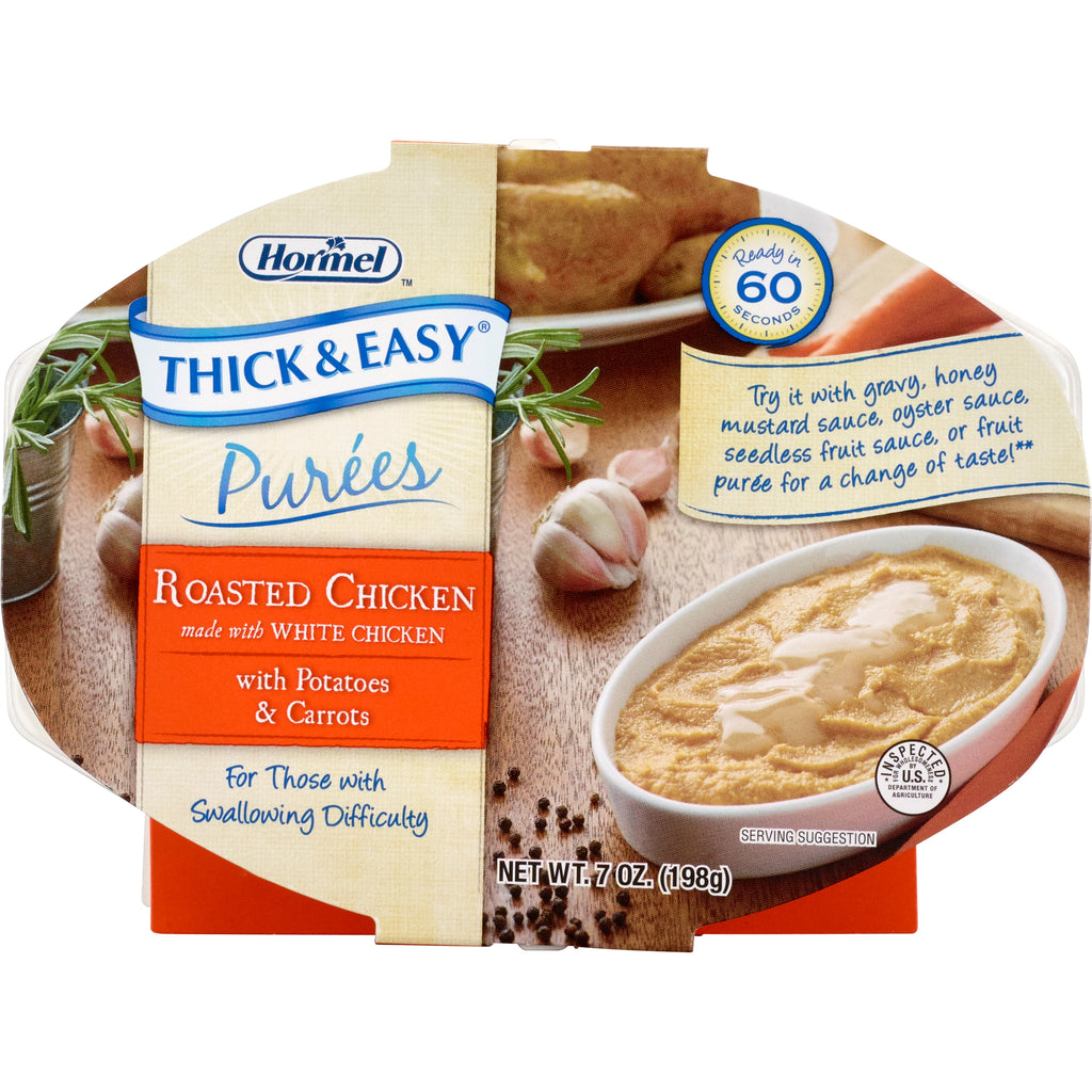 Thick & EasyÂ¨ Ready to Use PurÅ½es Roasted Chicken with Potatoes and Carrots PurÅ½e, 7 oz. Tray