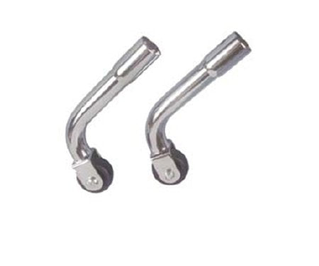 driveÂª Wheelchair Anti-Tippers With Wheels, For Use With Sentra, Sentra EC, Sentra Heavy Duty, Sentra Reclining and Winnie Series wheelchairs, 7.5 in. L x 3 in. W x 3 in. H, Steel