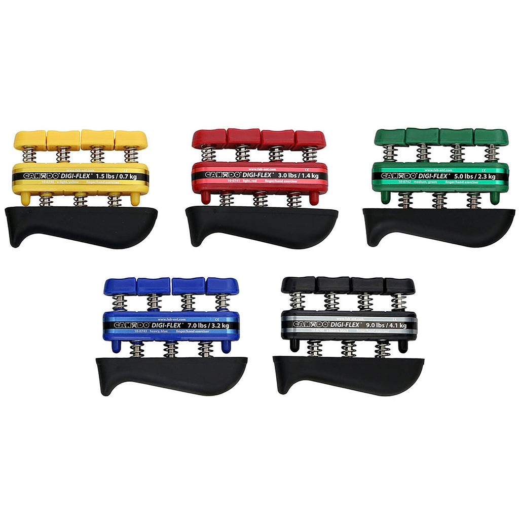 CanDoÂ¨ Digi-FlexÂ¨ Hand Exerciser, Set of 5