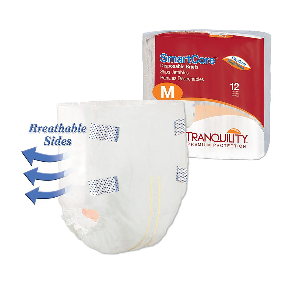 Tranquility SmartCoreÂª Maximum Protection Incontinence Brief, Medium