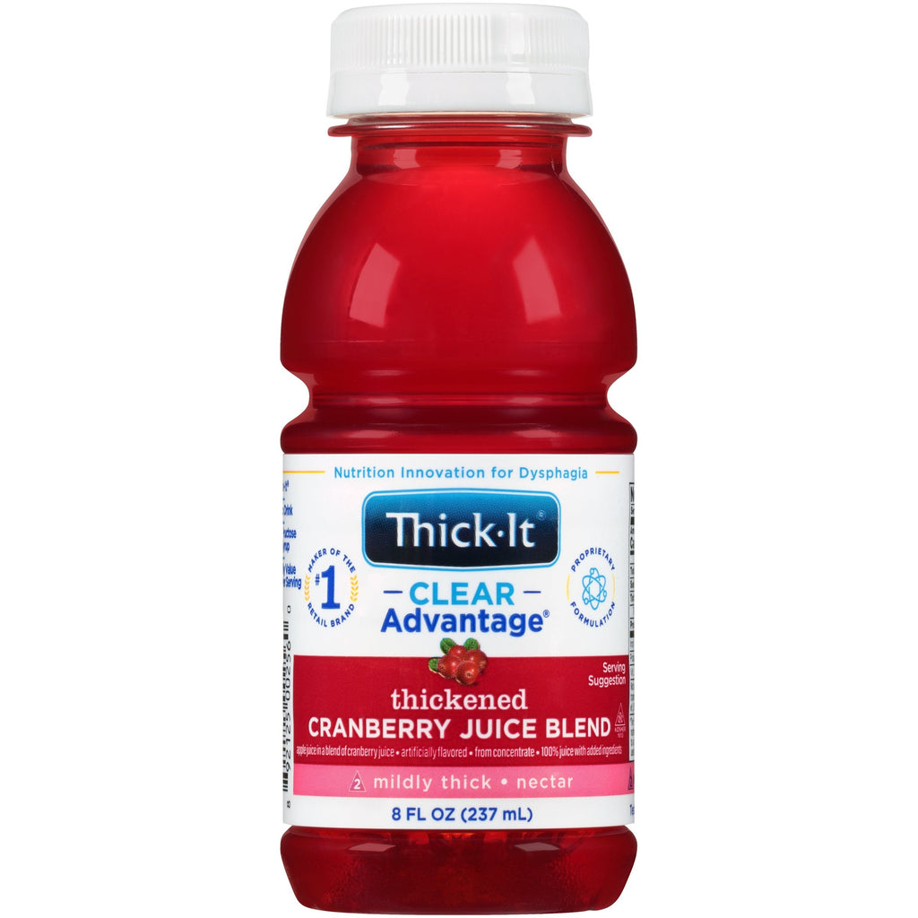 Thick-ItÂ¨ Clear AdvantageÂ¨ Nectar Consistency Cranberry Thickened Beverage, 8 oz. Bottle