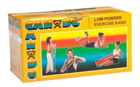 CanDoÂ¨ Low Powder Exercise Resistance Band, Gold, 5 Inch x 6 Yard, 3X-Heavy Resistance