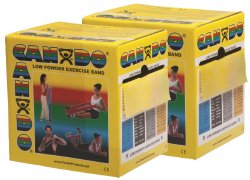 CanDoÂ¨ Low Powder Exercise Resistance Band, Yellow, 5 Inch x 50 Yard, X-Light Resistance