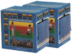 CanDoÂ¨ Low Powder Exercise Resistance Band, Blue, 5 Inch x 50 Yard, Heavy Resistance