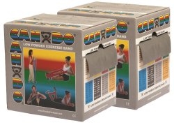 CanDoÂ¨ Low Powder Exercise Resistance Band, Silver, 5 Inch x 50 Yard, 2X-Heavy Resistance