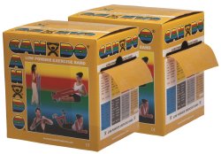 CanDoÂ¨ Low Powder Exercise Resistance Band, Gold, 5 Inch x 50 Yard, 3X-Heavy Resistance