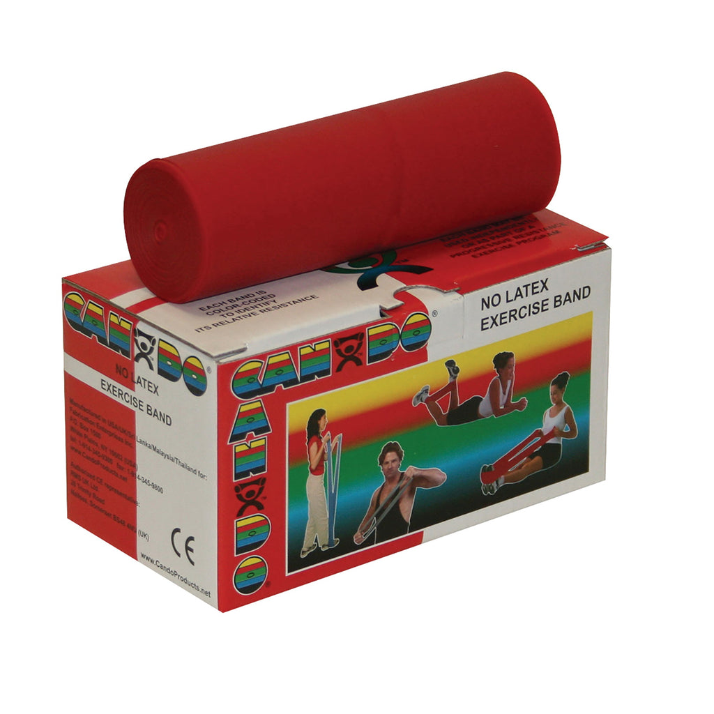 CanDoÂ¨ Exercise Resistance Band, Red, 5 Inch x 6 Yard, Light Resistance