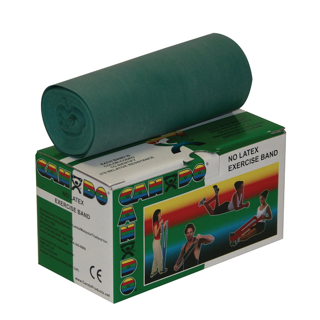 CanDoÂ¨ Exercise Resistance Band, Green, 5 Inch x 6 Yard, Medium Resistance
