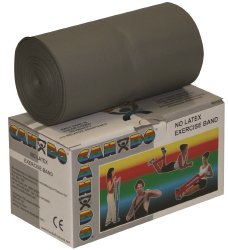 CanDoÂ¨ Exercise Resistance Band, Silver, 5 Inch x 6 Yard, 2X-Heavy Resistance