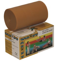 CanDoÂ¨ Exercise Resistance Band, Gold, 5 Inch x 6 Yard, 3X-Heavy Resistance