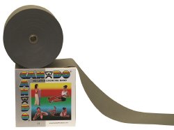 CanDoÂ¨ Exercise Resistance Band, Silver, 5 Inch x 50 Yard, 2X-Heavy Resistance