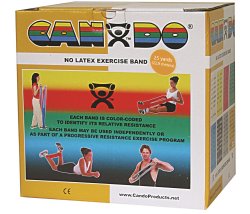 CanDoÂ¨ Exercise Resistance Band, Gold, 5 Inch X 25 Yard, 3X-Heavy Resistance