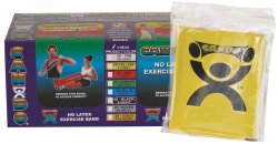 CanDoÂ¨ Exercise Resistance Band, Yellow, 5 Inch x 4 Foot, X-Light Resistance