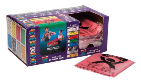 CanDoÂ¨ Exercise Resistance Band, Red, 5 Inch x 4 Foot, Light Resistance