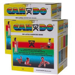 CanDoÂ¨ Exercise Resistance Band, Yellow, 5 Inch x 50 Yard, X-Light Resistance