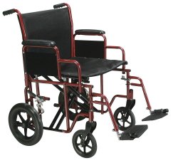 driveÂª Bariatric Heavy-Duty Transport Chair, 20-Inch Seat Width