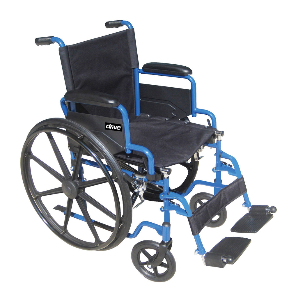 driveÂª Blue Streak Wheelchair, 18-inch Seat Width