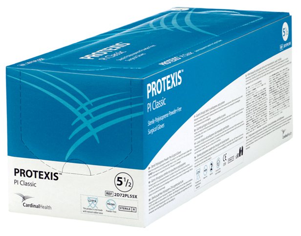 ProtexisÂª PI Classic Polyisoprene Standard Cuff Length Surgical Glove, Size 8, Ivory
