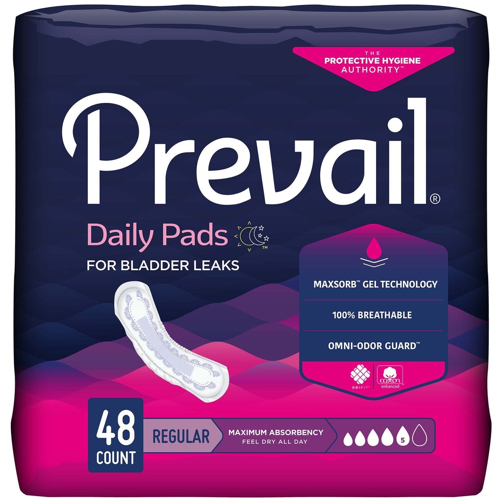 PrevailÂ¨ Daily Pads Maximum Bladder Control Pad, 11-Inch Length
