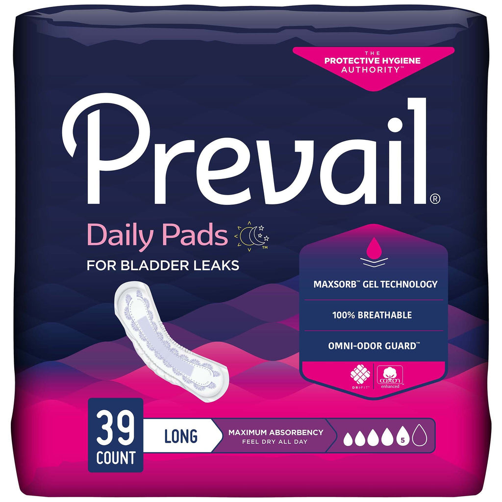 PrevailÂ¨ Daily Pads Maximum Bladder Control Pad, 13-Inch Length