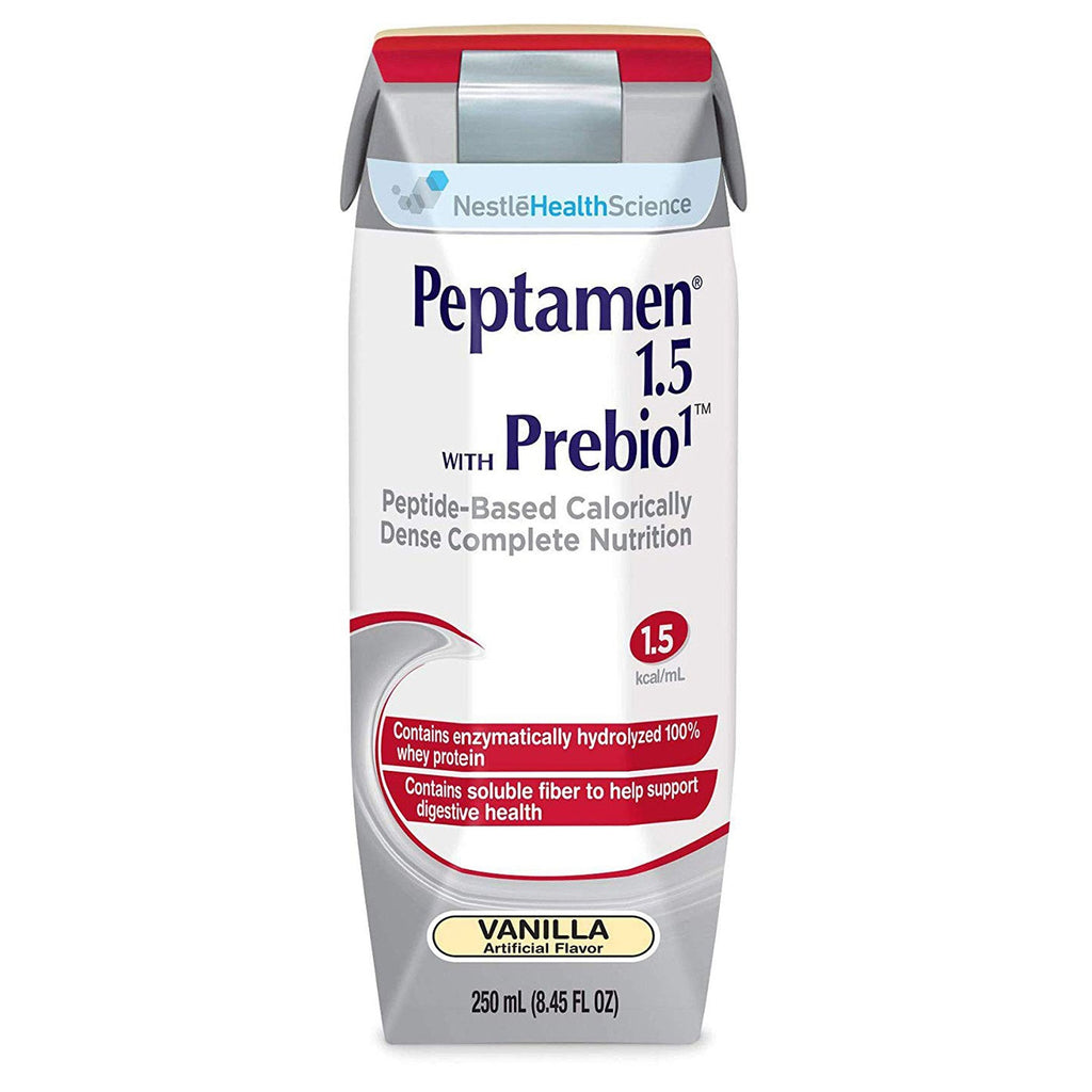 PeptamenÂ¨ 1.5 with Prebio 1Âª Vanilla Oral Supplement / Tube Feeding Formula , 250 mL Carton