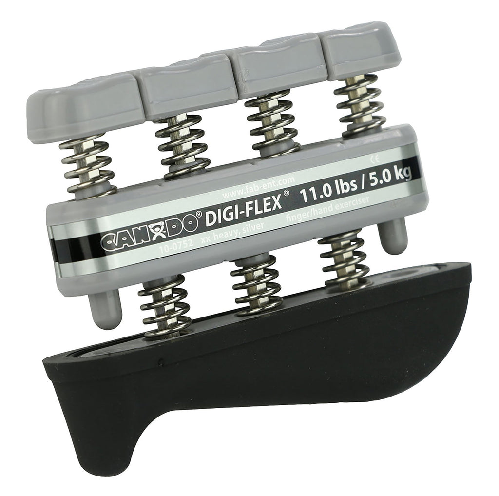 CanDoÂ¨ Digi-FlexÂ¨ Hand Exerciser, Silver, 2X-Heavy