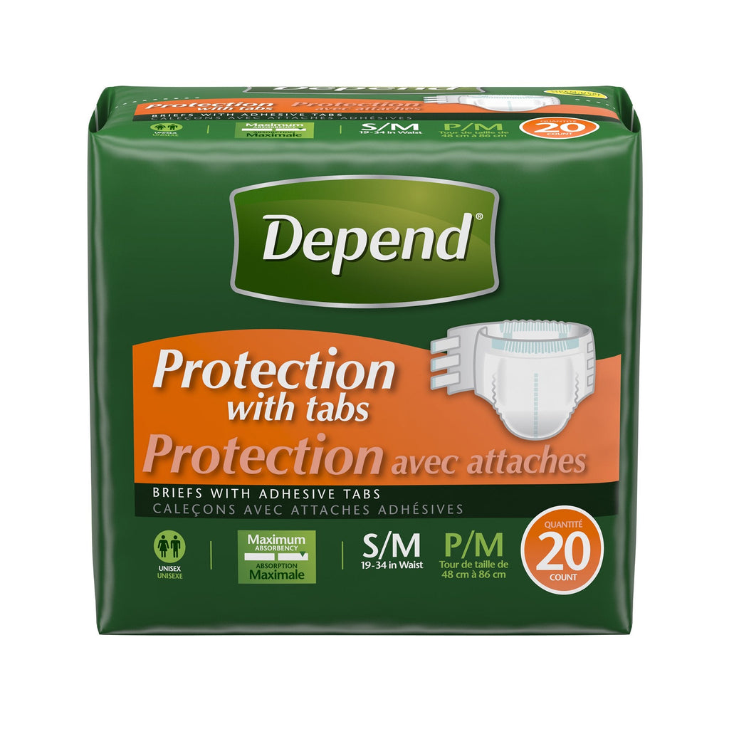 DependÂ¨ Maximum Incontinence Brief, Small / Medium
