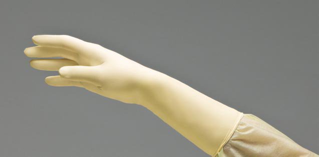 DermAssistÂ¨ Latex Standard Cuff Length Surgical Glove, Size 8_, Ivory