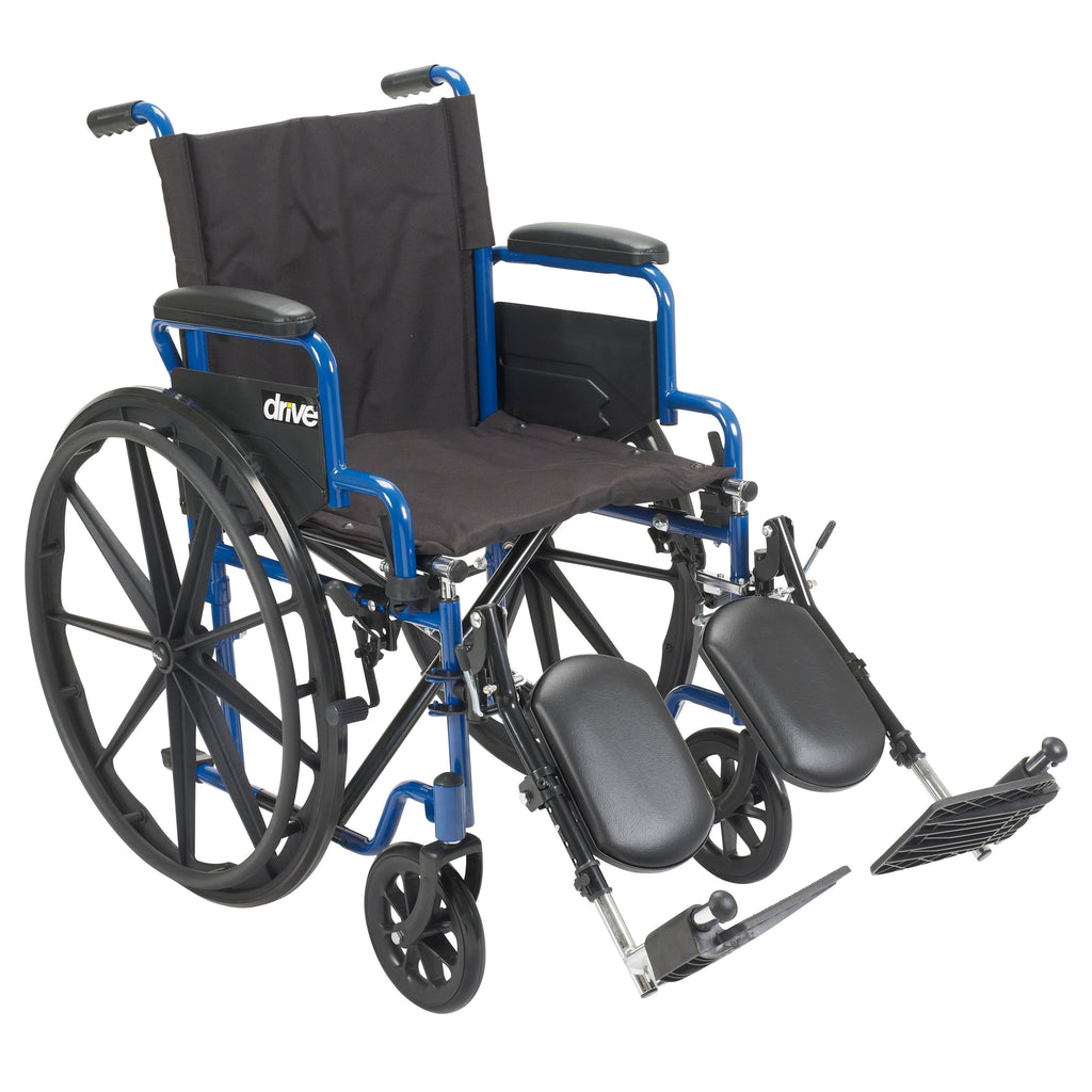 driveÂª Blue Streak Wheelchair, 18-inch Seat Width