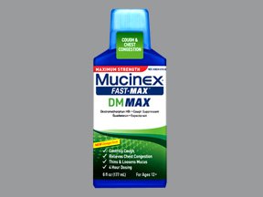 MucinexÂ¨ Fast-MaxÂª DM Max Guaifenesin / Dextromethorphan HBr Cold and Cough Relief