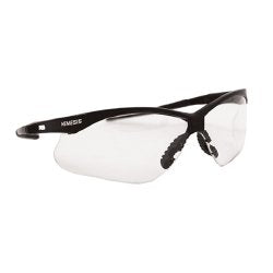 Safety Glasses Jackson Safety® Nemesis Wraparound Clear Tint Polycarbonate Lens Black Frame Over Ear One Size Fits Most