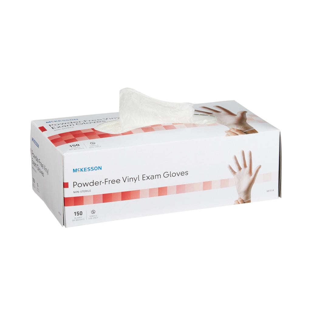 McKesson Vinyl Exam Glove, X-Small, Clear