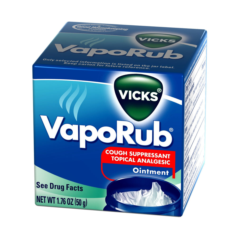 VicksÂ¨ VapoRubÂ¨ Camphor / Menthol / Eucalyptus Oil Chest Rub, 1.76 oz.