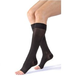 JOBSTÂ¨ Female Knee High Compression Open Toe Stockings, Medium