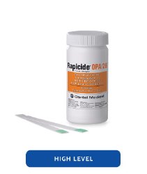 OPA Concentration Indicator Rapicide® OPA/28 Pad 50 Test Strips Bottle Single Use