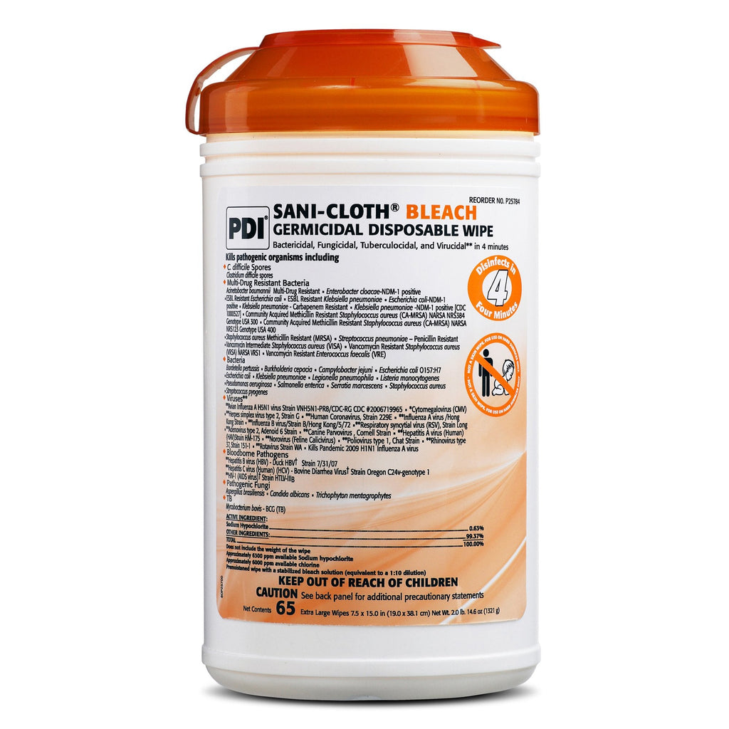 Sani-ClothÂ¨ Surface Disinfectant Cleaner, 65 Wipes per Canister