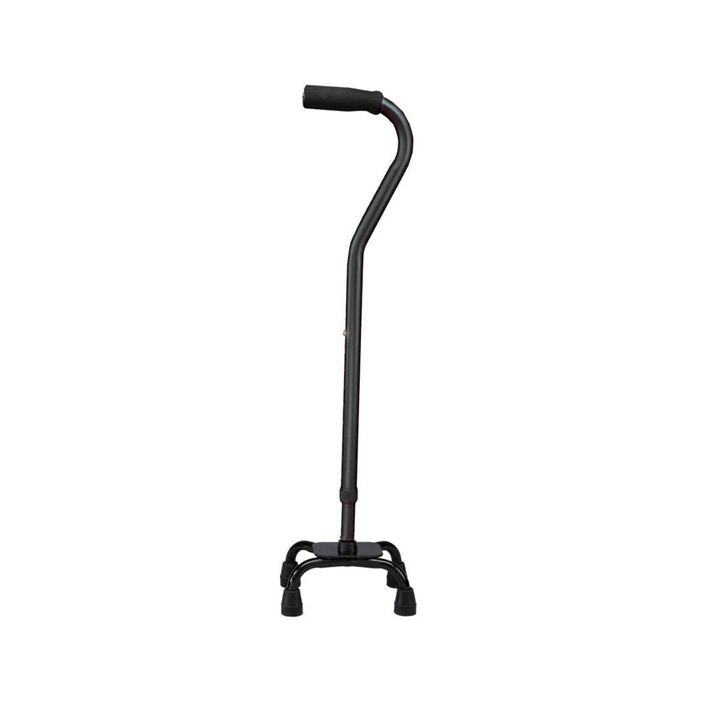 CarexÂ¨ Small Base Designer Quad Cane, Black