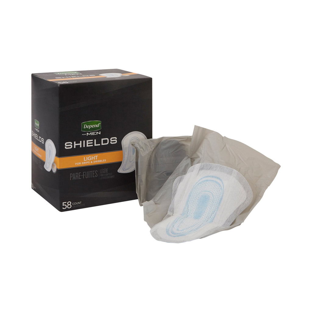 DependÂ¨ Shields for Men Light Bladder Control Pad,