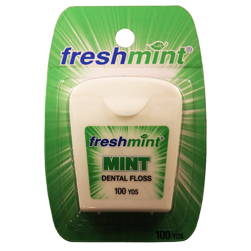 freshmintÂ¨ Mint Flavored Waxed Dental Floss, 100 yds.