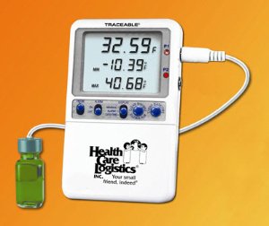 TraceableÂ¨ Hi-Accuracy Refrigerator / Freezer Thermometer with Alarm