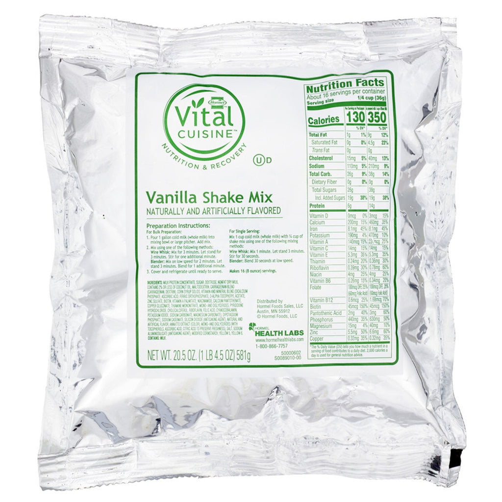 Hormel SolutionsÂª Super Shake Mix Vanilla Oral Supplement, 6 Packets per Case