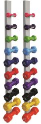 CanDoÂ¨ Dumbbell Set With Wall Rack