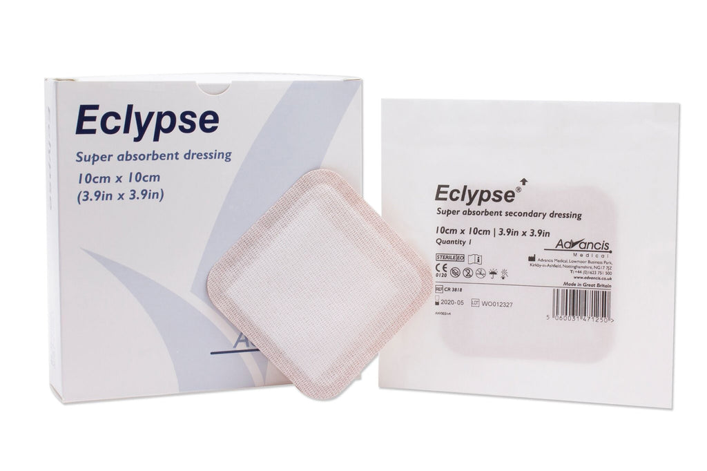 EclypseÂ¨ Super Absorbent Wound Dressing, 10 x 10 Centimeter