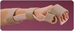 RolyanÂ¨ Left Resting Pan Mitt Hand / Wrist Splint with Strapping, Small
