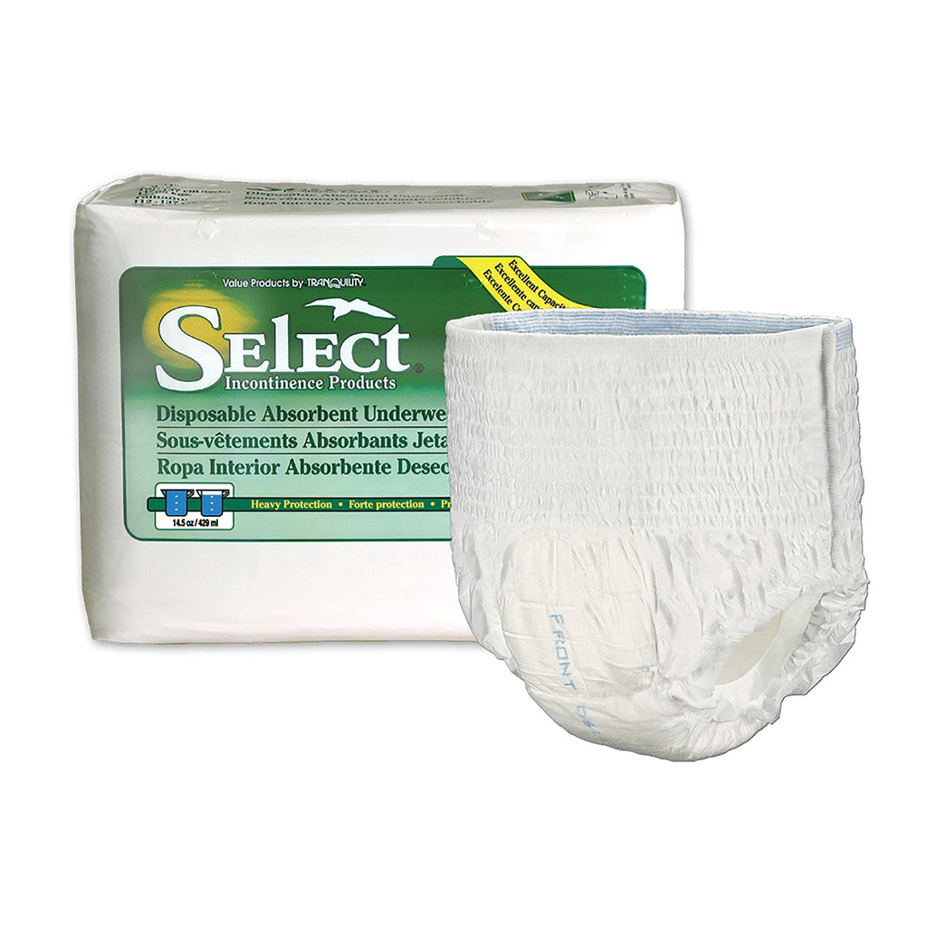 SelectÂ¨ Heavy Protection Absorbent Underwear, Medium