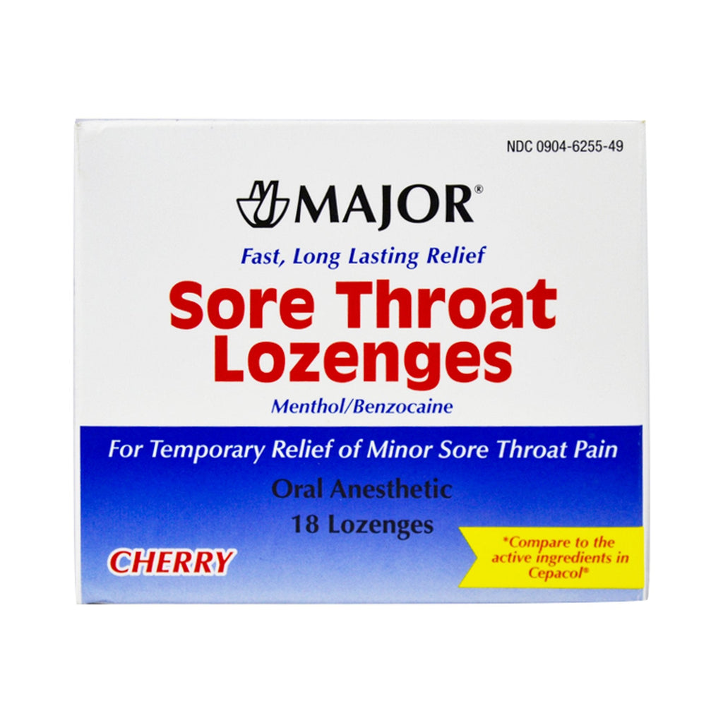 MajorÂ¨ Benzocaine / Menthol Sore Throat Relief