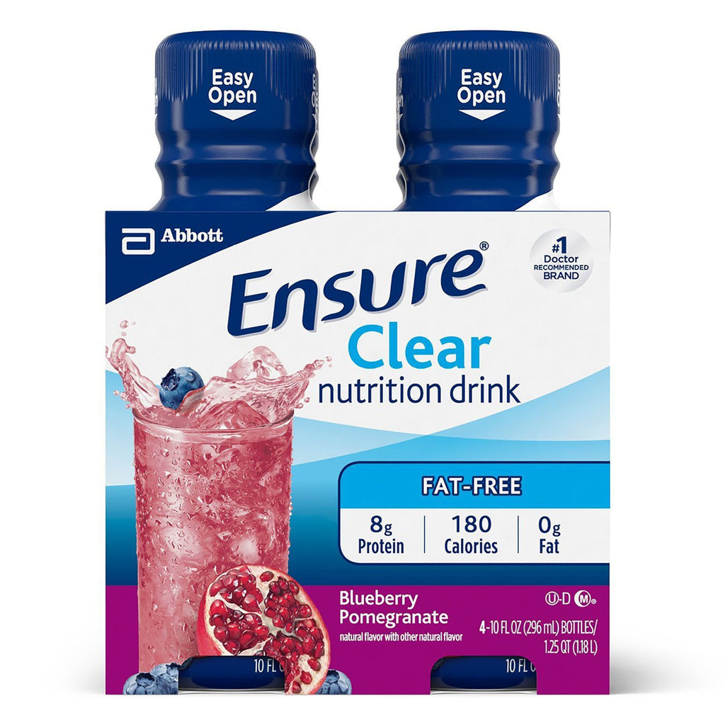 EnsureÂ¨ Clear Blueberry Pomegranate Oral Protein Supplement, 10 oz. Bottle