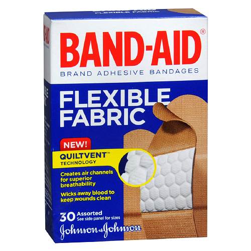 Band-AidÂ¨ Flexible Fabric Tan Adhesive Strip, Assorted Sizes