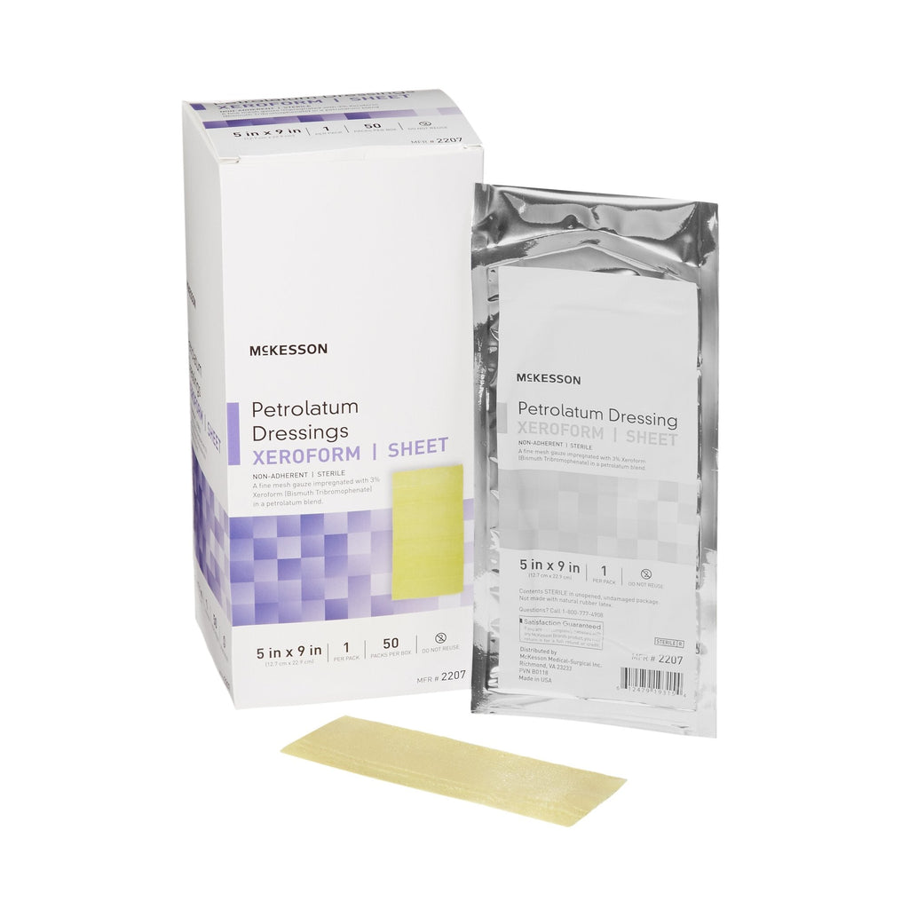 McKesson Xeroform Petrolatum Dressing, 5 x 9 Inch