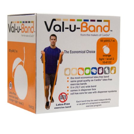 Val-u-BandÂ¨ Exercise Resistance Band, Orange, 5 Inch x 50 Yard, Light Resistance